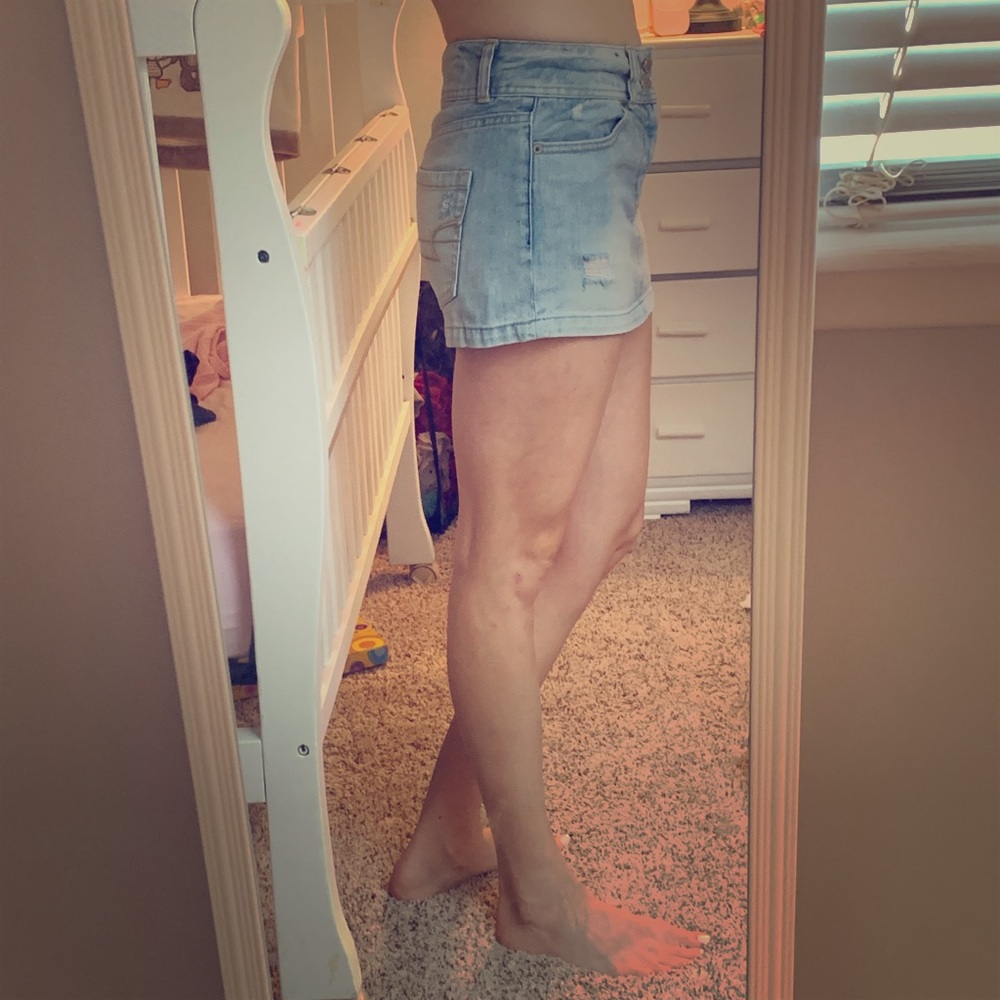 American eagle jean skirt